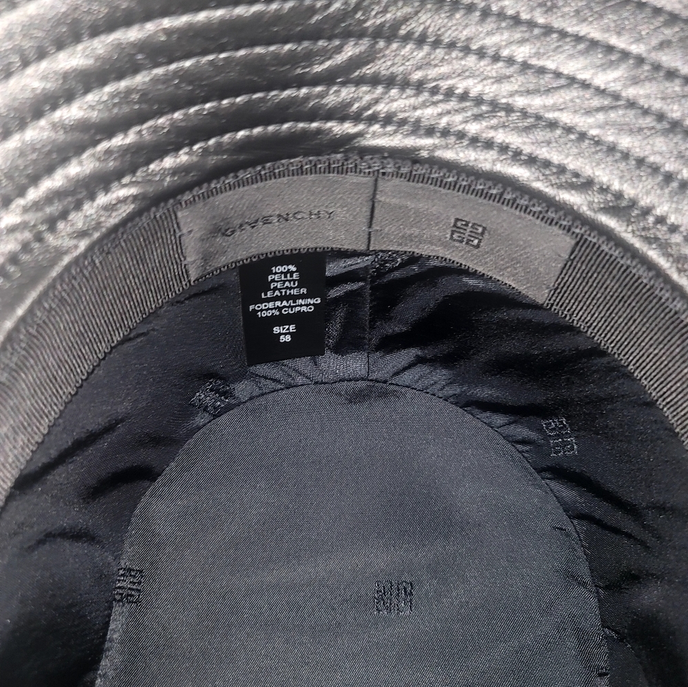 Men's Leather Bucket Hat w/ Horns